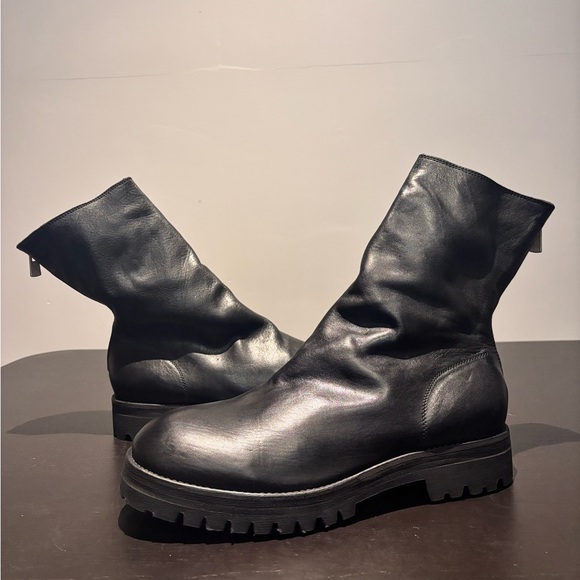 Guidi 788Z Back Zip Boots – Black Horse Leather – Goodyear Welted Lug Sole - 45 main image 4